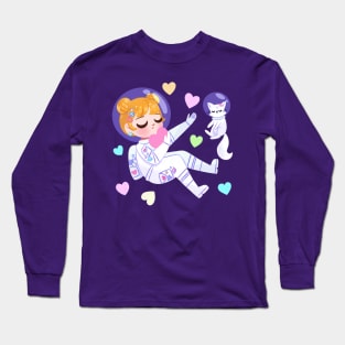 Astronaut Hearts Long Sleeve T-Shirt